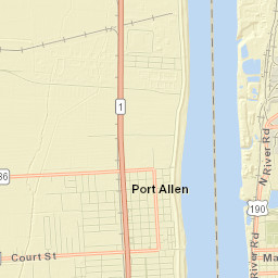 Port Allen Street Map