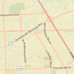 Baton Rouge, Louisiana Street Map