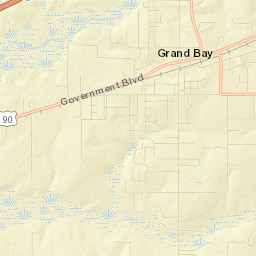 Grand Bay Street Map