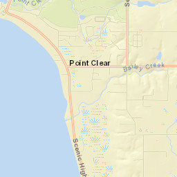 Point Clear Street Map
