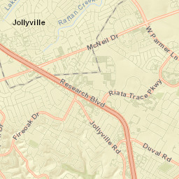 Jollyville Street Map