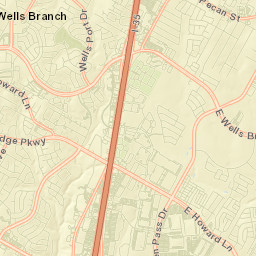Wells Branch Street Map