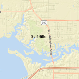 Ocean Springs Street Map