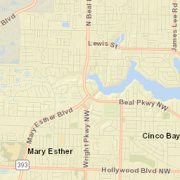 Fort Walton Beach Street Map