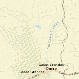 Casas Grandes Street Map