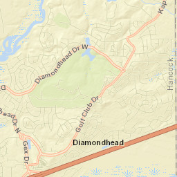 Diamondhead Street Map