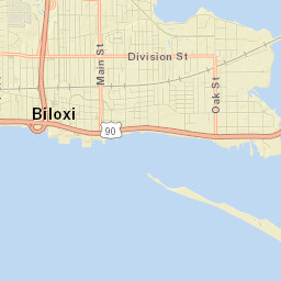Biloxi Street Map