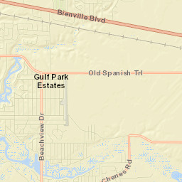 Gulf Park Estates Street Map