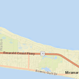 Miramar Beach Street Map
