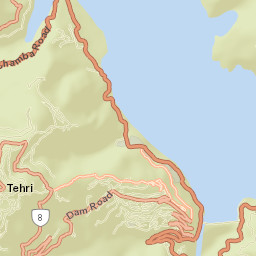 Tehri Street Map