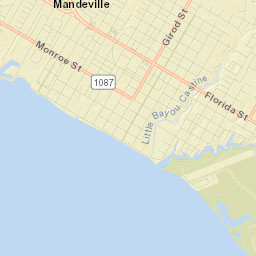 Mandeville Street Map