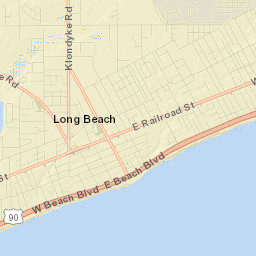 Long Beach Street Map