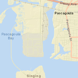 Pascagoula Street Map