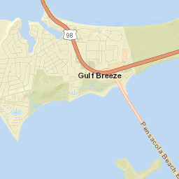 Gulf Breeze Street Map