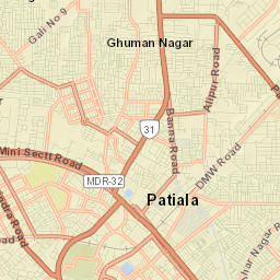 Patiala Street Map