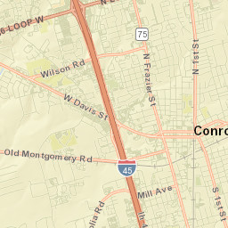 Conroe Street Map