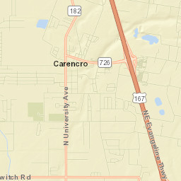 Carencro Street Map