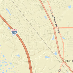 Prairieville Street Map