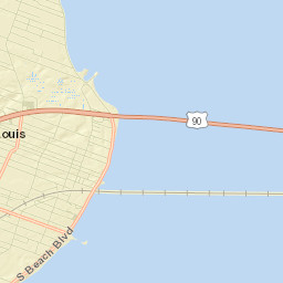 Bay Saint Louis Street Map