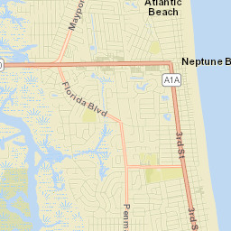Atlantic Beach Street Map