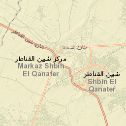 Shibīn al Qanāṭir Street Map