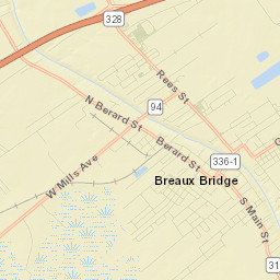 Breaux Bridge Street Map