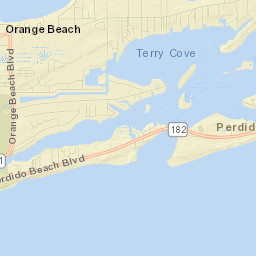 Orange Beach Street Map