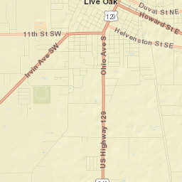 Live Oak Street Map