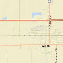 604 North Adams Street, Welsh, LA 70591 Street Map