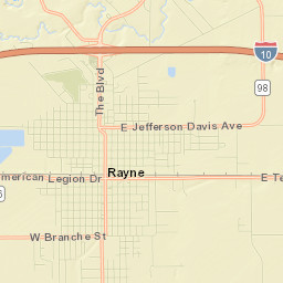 Rayne Street Map