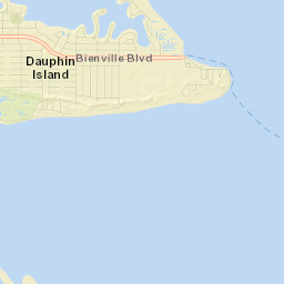 Dauphin Island Street Map