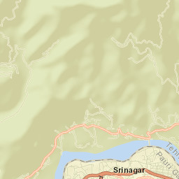 Srinagar Street Map