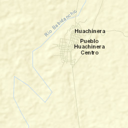 Huachinera Street Map