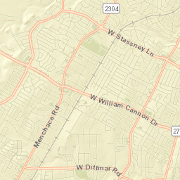 7401-7501 Wood Cliff Drive, Austin, TX Street Map