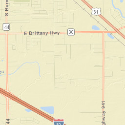 Ascension Parish Street Map