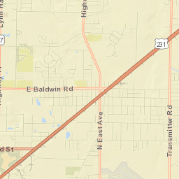 Hiland Park Street Map