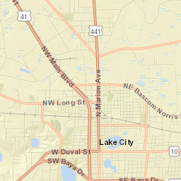 Lake City Street Map