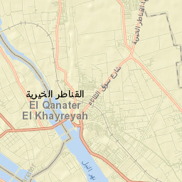 Al Qanāţir al Khayrīyah Street Map