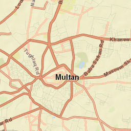 Multan Street Map