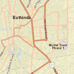 Bhatinda Street Map