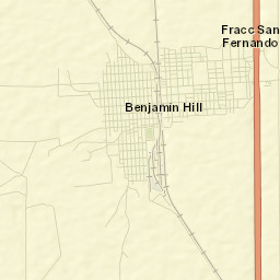 Benjamín Hill Street Map