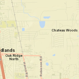 Oak Ridge North Street Map