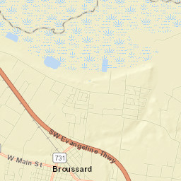 Broussard Street Map