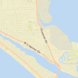 Upper Grand Lagoon Street Map