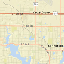 Cedar Grove Street Map