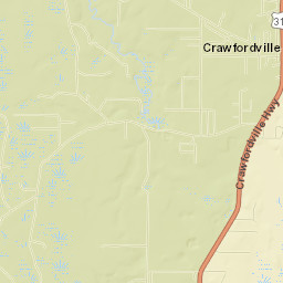 Crawfordville Street Map