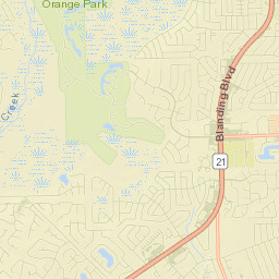 Bellair-Meadowbrook Terrace Street Map