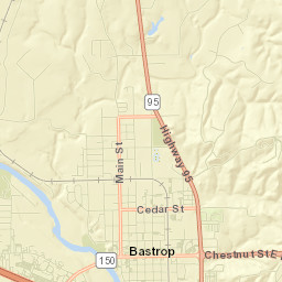 Bastrop Street Map
