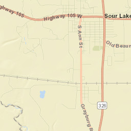 Sour Lake Street Map