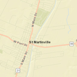 Saint Martinville Street Map